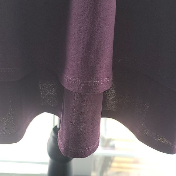 CITY Studio Purple Bow Spaghetti Strap Short Party Prom Dress - Picture 4 of 10